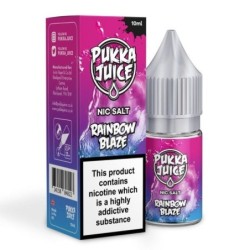 Pukka Juice Liquid 10ml - Rainbow Blaze 20mg Salt | DoctorVape