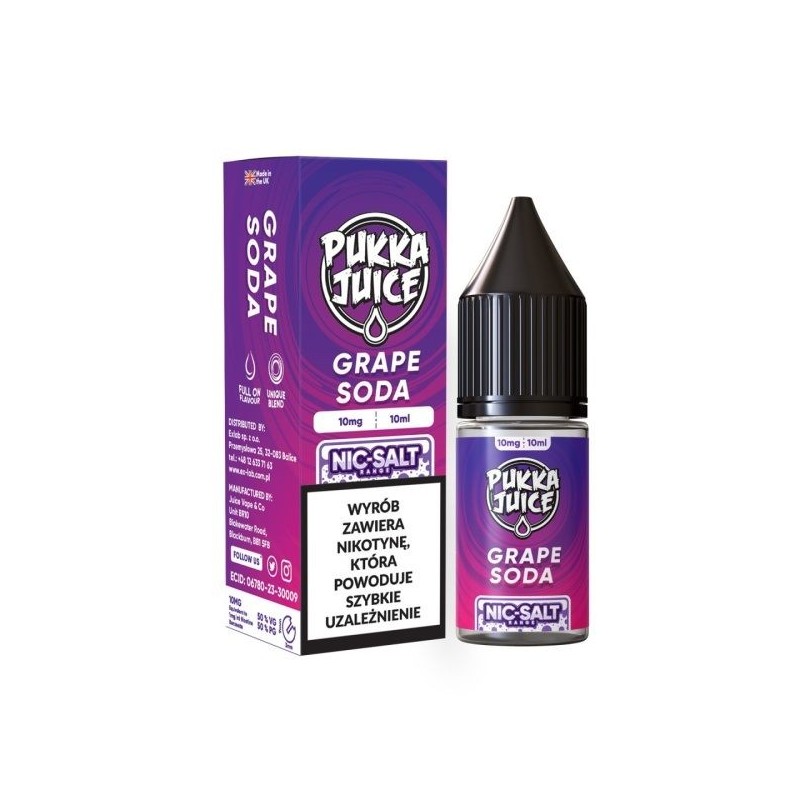 Pukka Juice Liquid - Grape Soda 20mg Salt | DoctorVape