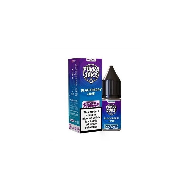 Pukka Juice Liquid 10ml - Blackberry Lime 20mg Salt | DoctorVape