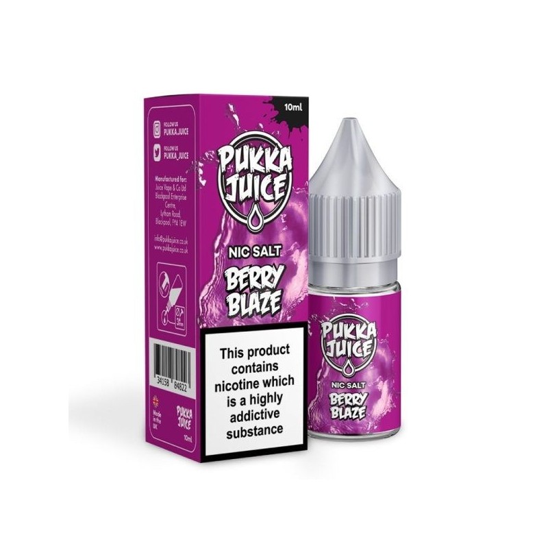 Pukka Liquid Juice 10ml - Berry Blaze 20mg Salt | DoctorVape