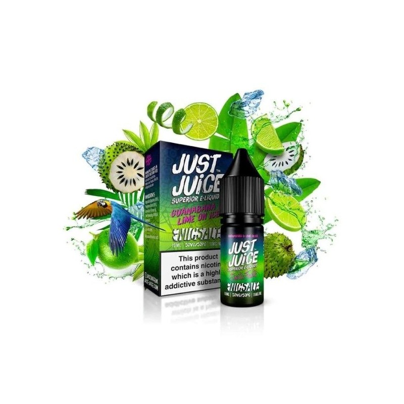 Liquid Just Juice Salt 10ml - Guanabana & Ice on Lime 20mg | DoctorVape