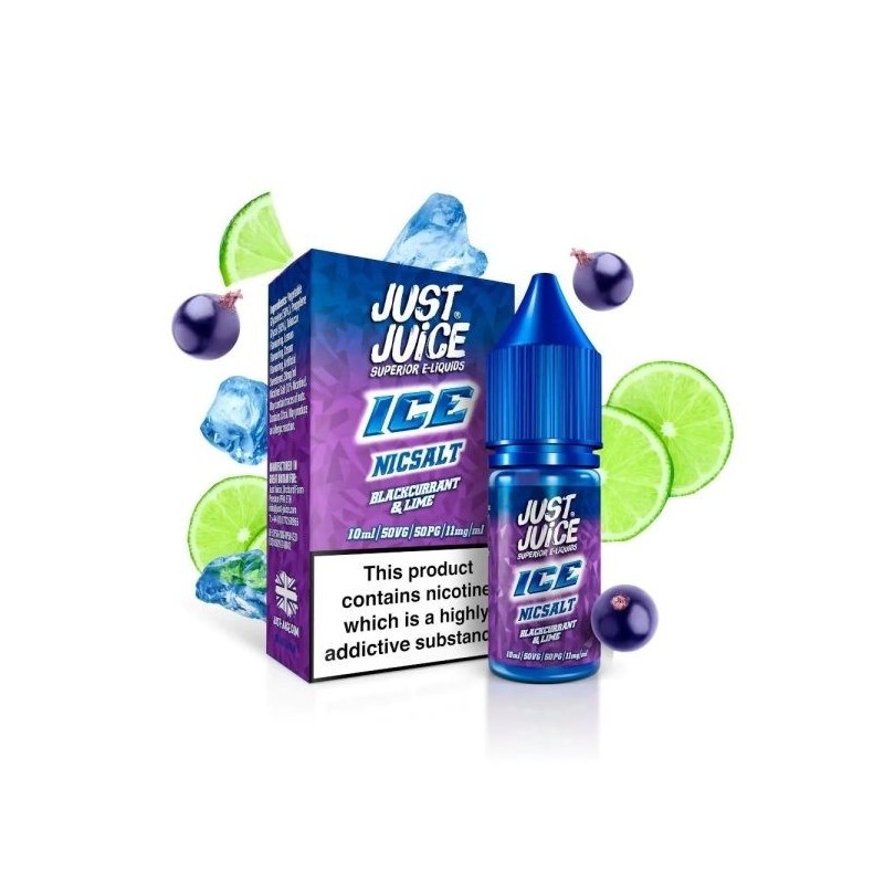 Liquid Just Juice Salt 10ml - Blackcurant Lime - 20mg