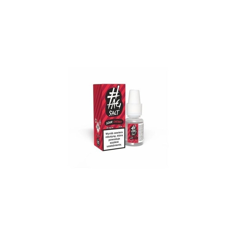 Liquid Hashtag TAG Sour Salt Cherry E-Liquid 10ml 20mg | Doctorvape