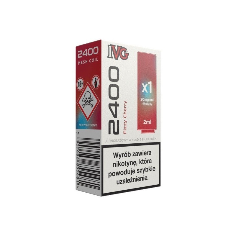 IVG 2400 Pod Fizzy Cherry 20mg 2ml | DoctorVape