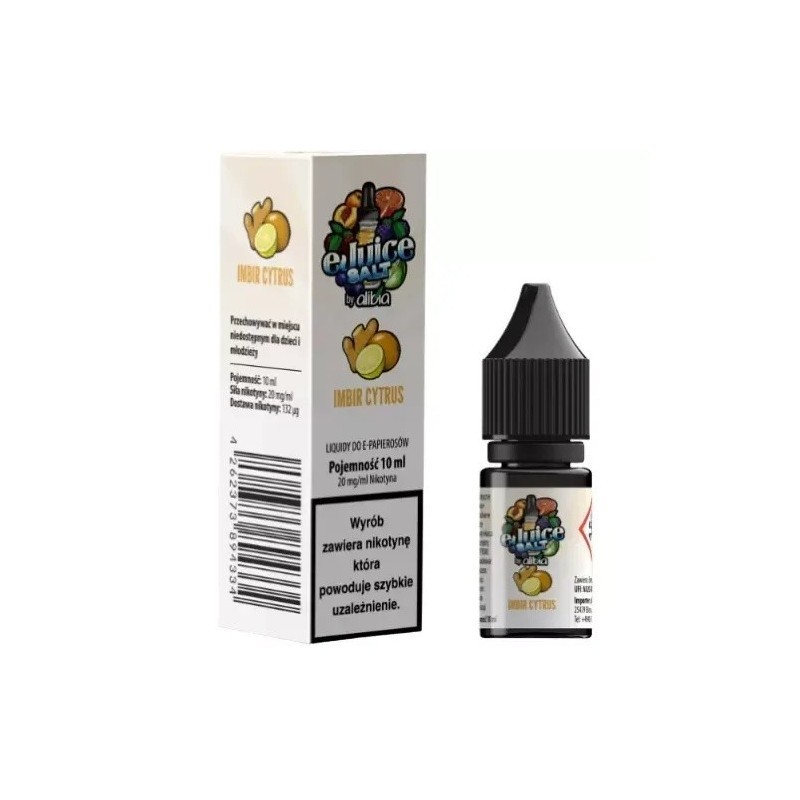 Liquid EJUICE Salt 20mg 10ml - Imbir Cytrus | DoctorVape