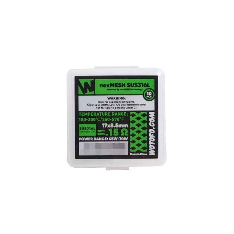 Nexmesh SUS316L 17x8.5mm 0.15ohm | DoctorVape