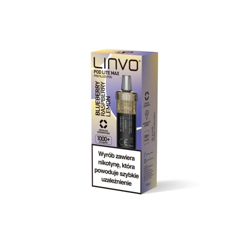 Wkład Vbar Linvo Pod Lite MAX - Blueberry Raspberry Lemon 20mg | DoctorVape