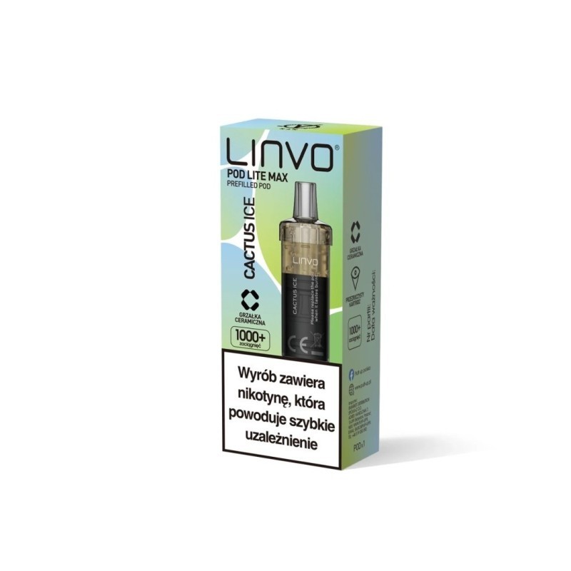Wkład Vbar Linvo Pod Lite MAX - Cactus Ice 20mg | DoctorVape