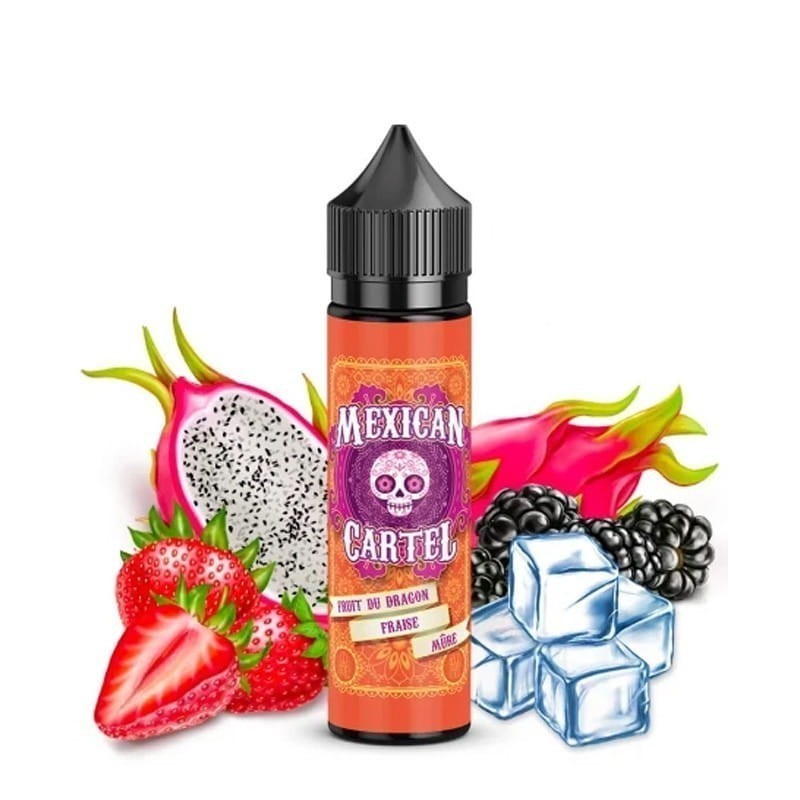 Premix Mexican Cartel 50/60ml - Fruit du Dragon Fraise Mûre | DoctorVape