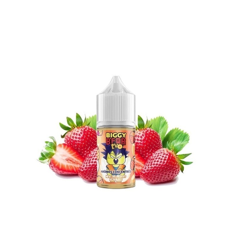Koncentrat Biggy Bear EVO - Mix de Fraises Acidulée 30ml | DoctorVape