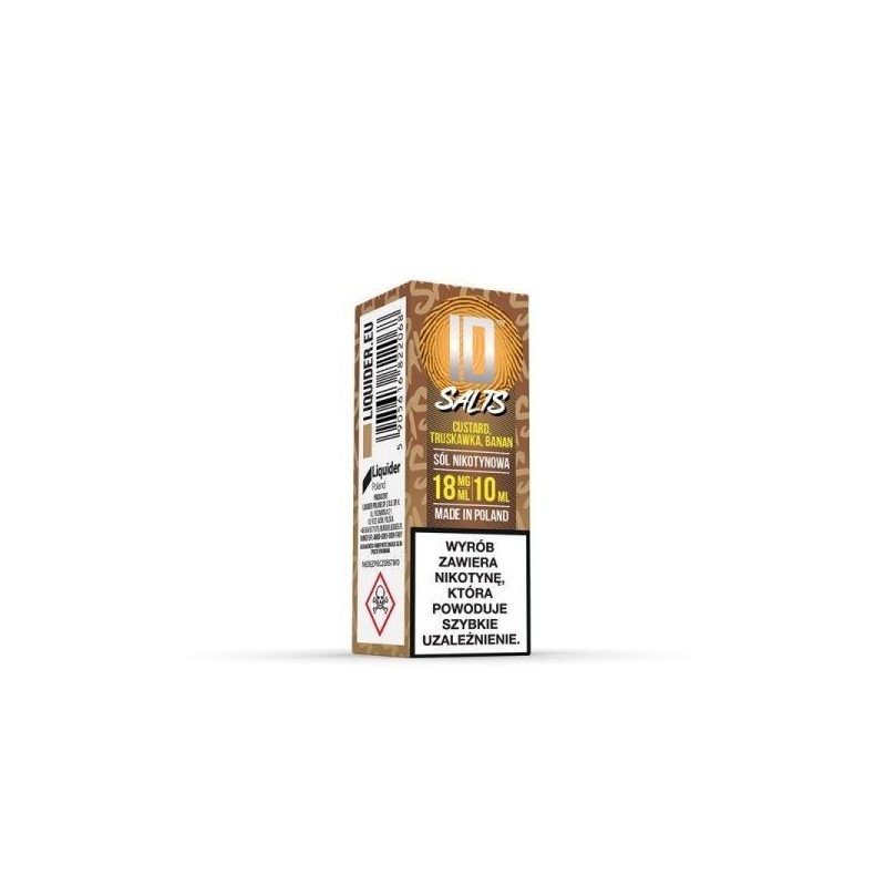 Liquid ID Salt - 10ml Custard Strawberry Banana 18mg | Doctorvape
