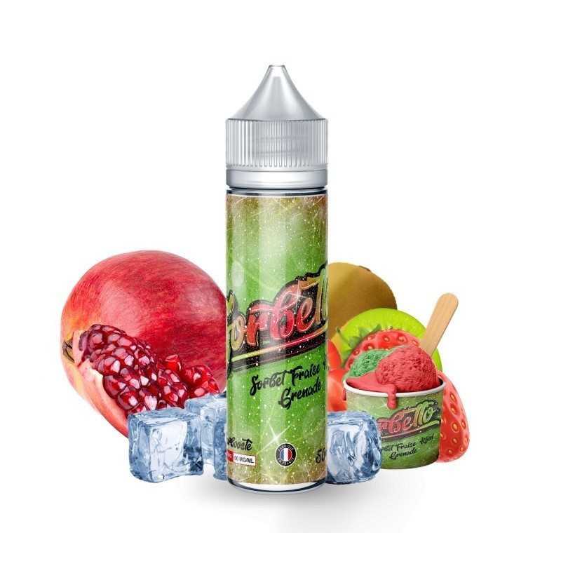 Premix Sorbetto 50/75ml - Sorbet Fraise Kiwi Grenade | DoctorVape