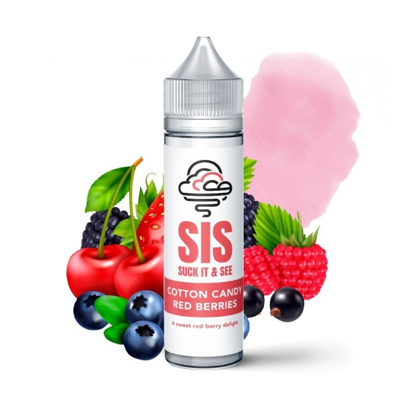 Premix SIS 50/75ml - Cotton Candy Red Berries (Barbe à papa aux baies rouges) | DoctorVape