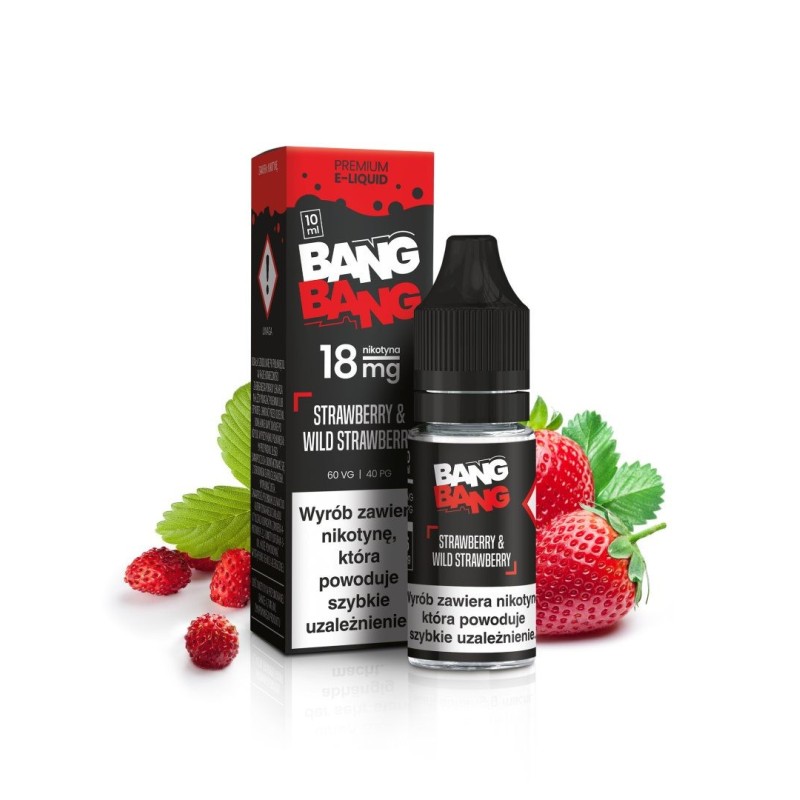 Liquid BANG BANG 10ml - Strawberry & Wild Strawberry 18mg | Doctorvape