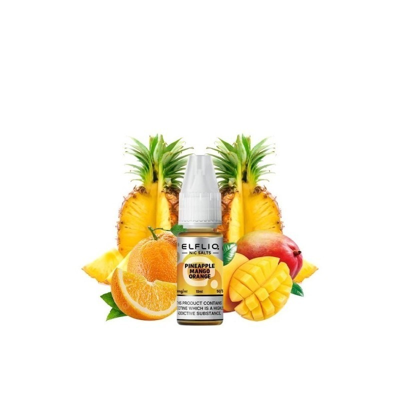 Liquid Elfbar Elfliq Salt 10ml - Pineapple Mango Orange 20mg | DoctorVape
