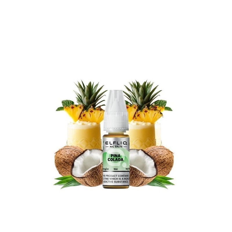 Liquid Elfbar Elfliq Salt 10ml - Pina Colada 20mg | DoctorVape