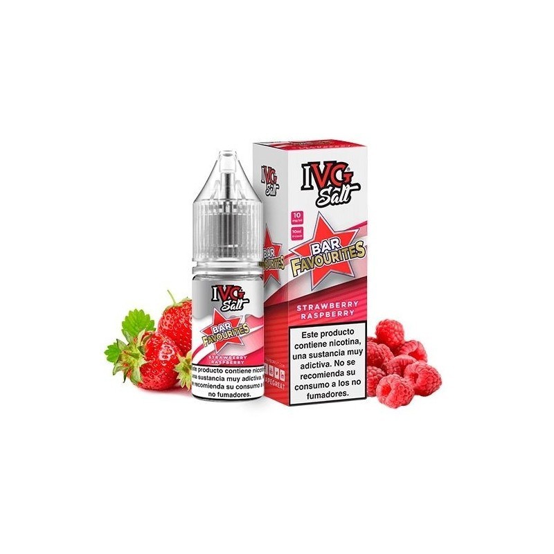 Liquid IVG Favourite Bar Salts 10ml - Strawberry Raspberry 20mg | DoctorVape