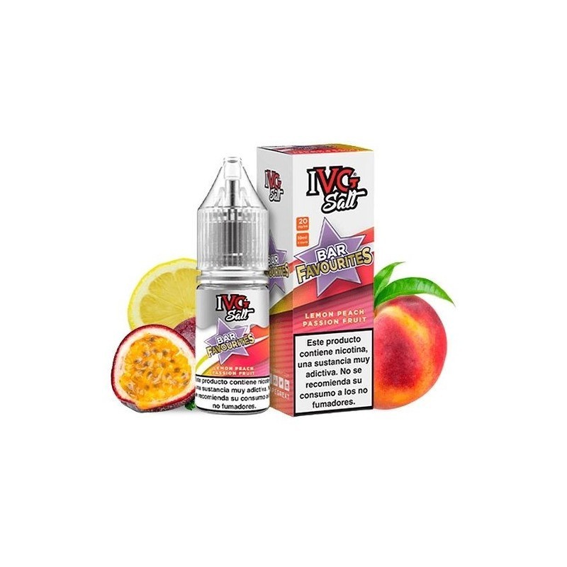 Liquid IVG Favourite Bar Salts 10ml - Lemon Peach Passion Fruit 20mg | DoctorVape