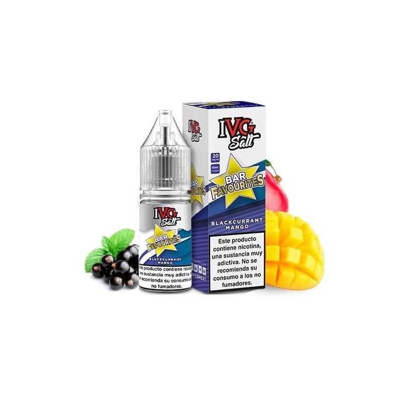 Liquid IVG Favourite Bar Salts 10ml - Blackcurrant Mango 20mg | DoctorVape
