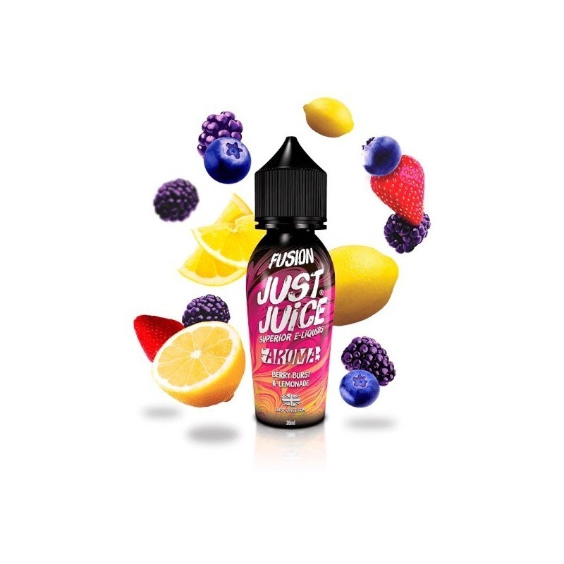 Longfill Just Juice Fusion 20/60ml - Berry Burst and Lemonade | DoctorVape