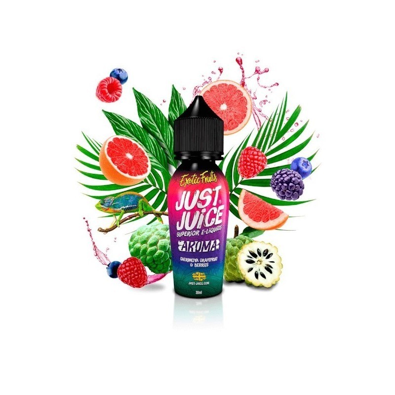 Longfill Just Juice Exotic Fruits 20/60ml - Cherimoya Grapefruit and Berries | DoctorVape