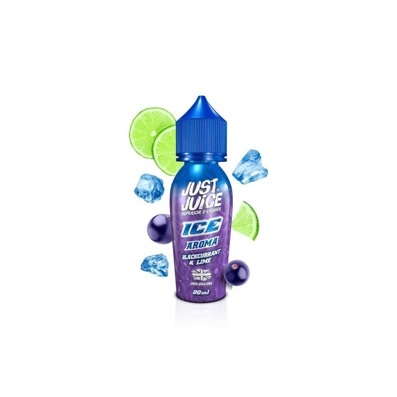 Longfill Just Juice Ice 20/60ml - Blackcurrant and Lime | DoctorVape