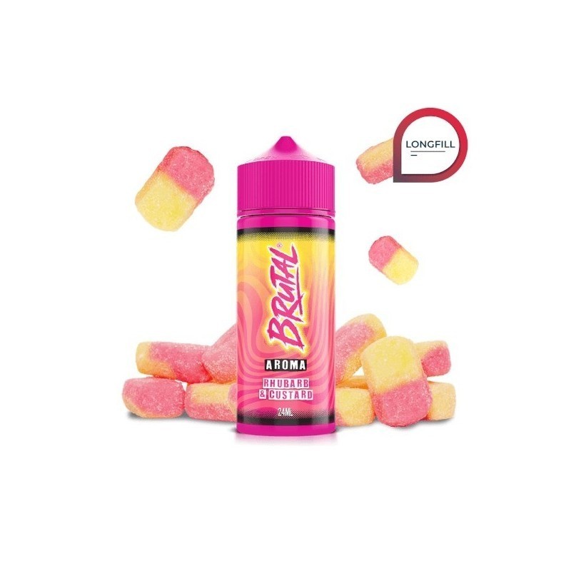 Longfill Brutal Drinks By Just Juice 24/120ml - Rhubarb & Custard | DoctorVape