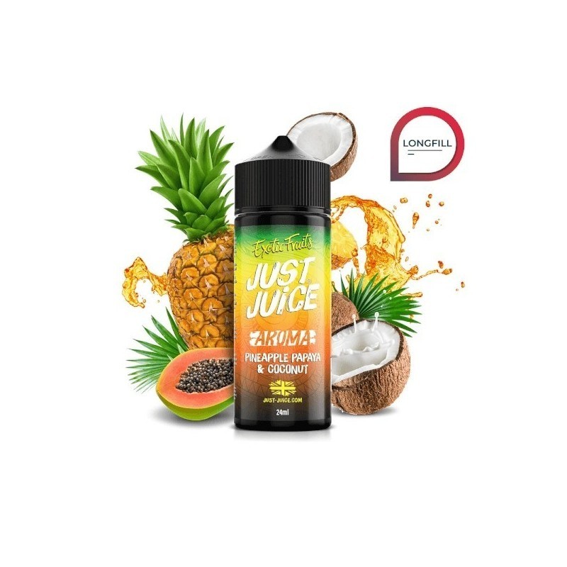 Longfill Just Juice Exotic Fruits 24/120ml - Pineapple Papaya Coconut | DoctorVape