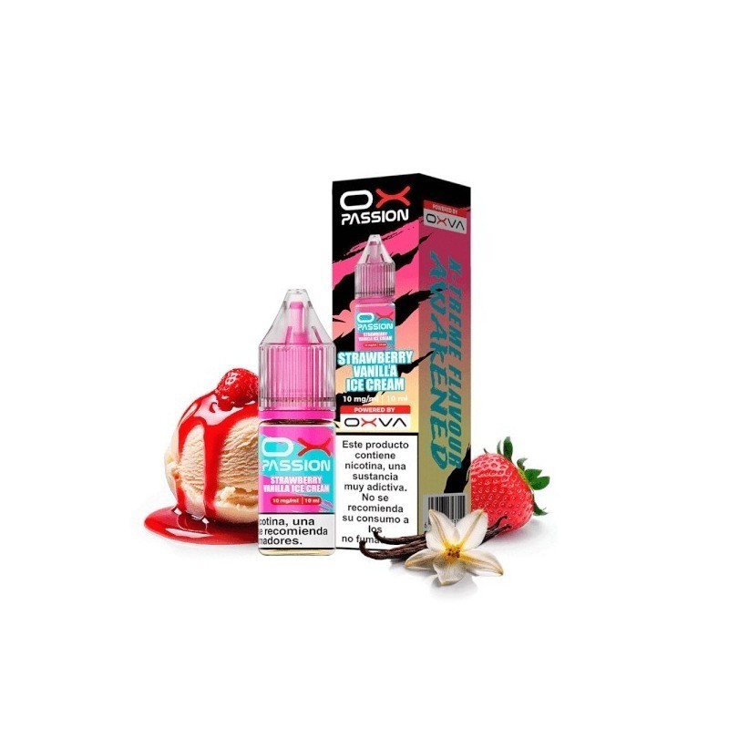 Liquid Oxva OX Passion Salts - Strawberry Vanilla Ice Cream 10mg | DoctorVape