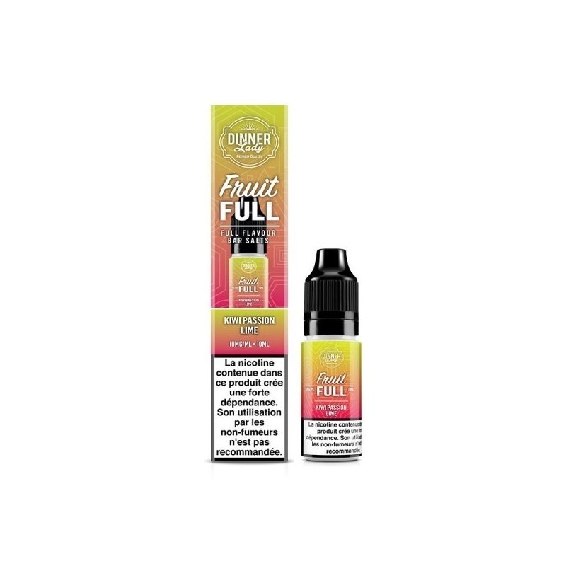 Liquid Dinner Lady Fruit Full Salt 10ml - Kiwi Passion Lime 20mg | DoctorVape