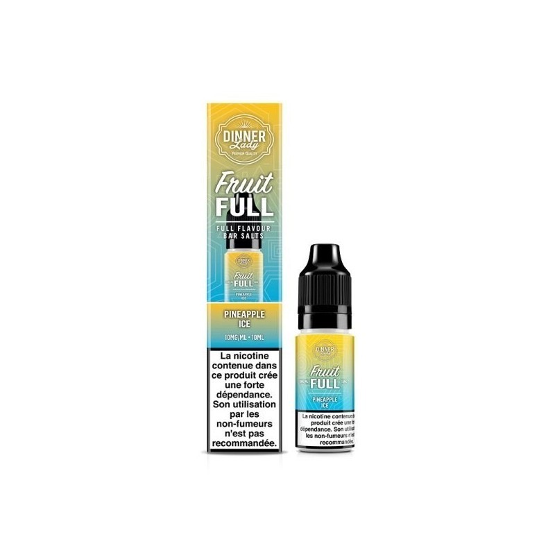 Liquid Dinner Lady Fruit Full Salt 10ml - Pineapple Ice  20mg | DoctorVape