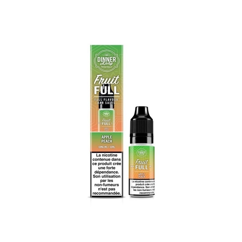 Liquid Dinner Lady Fruit Full Salt 10ml - Apple Peach 20mg | DoctorVape