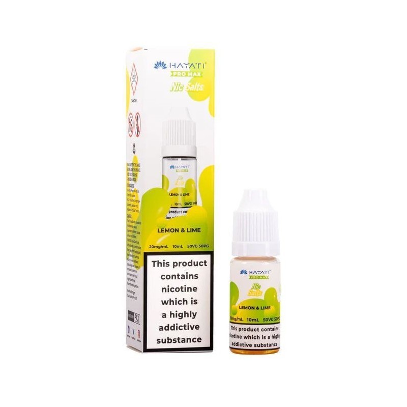 Liquid Hayati Pro Max Nic Salts 10ml - Lemon & Lime 20mg | DoctorVape