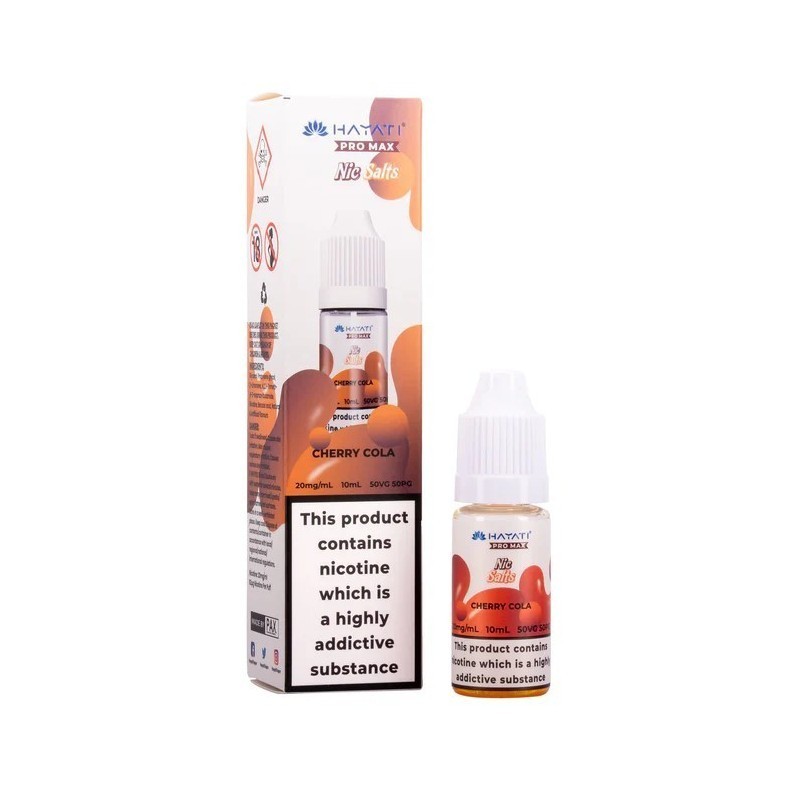 Liquid Hayati Pro Max Nic Salts 10ml - Cherry Cola 20mg | DoctorVape