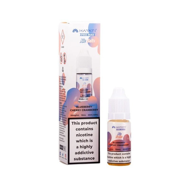 Liquid Hayati Pro Max Nic Salts 10ml - Blueberry Cherry Cranberry 20mg | DoctorVape