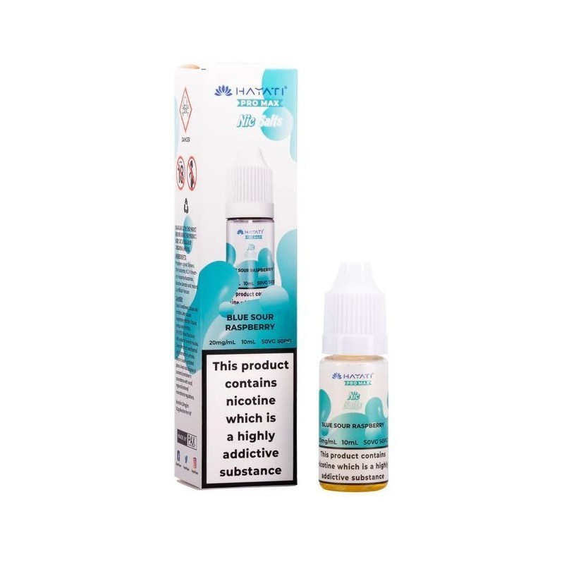 Liquid Hayati Pro Max Nic Salts 10ml - Blue Sour Raspberry 20mg | DoctorVape