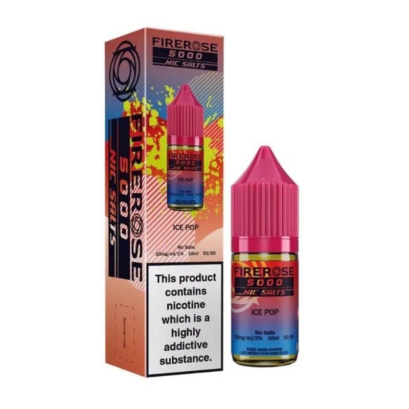 Liquid FireRose 5000 Nic Salts 10ml - Ice Pop 20mg | DoctorVape
