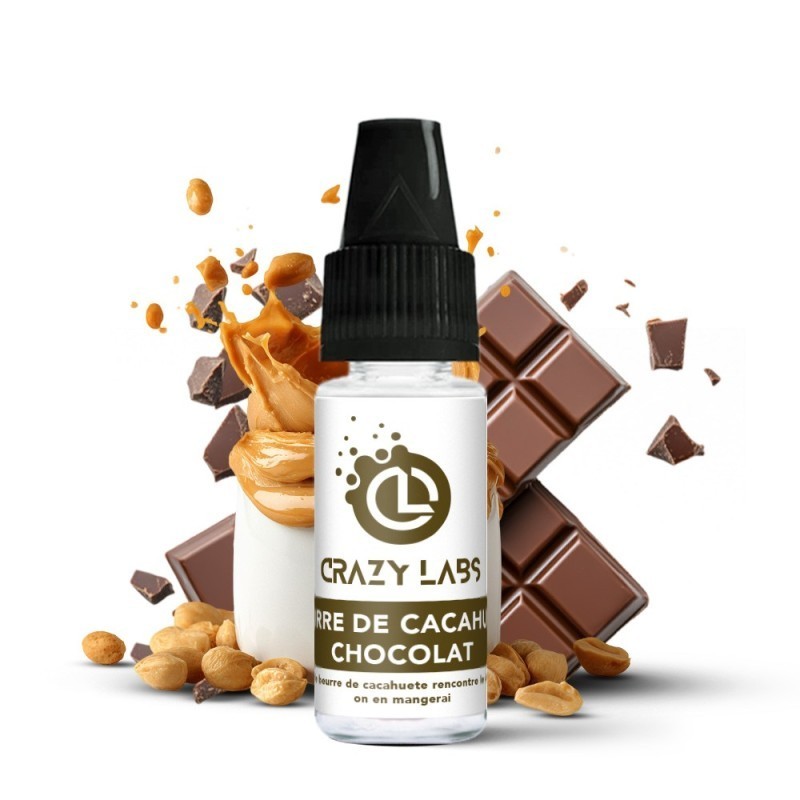 Liquid Crazy Labs 10ml - Beurre De Cacahuete Chocolat 6mg | DoctorVape