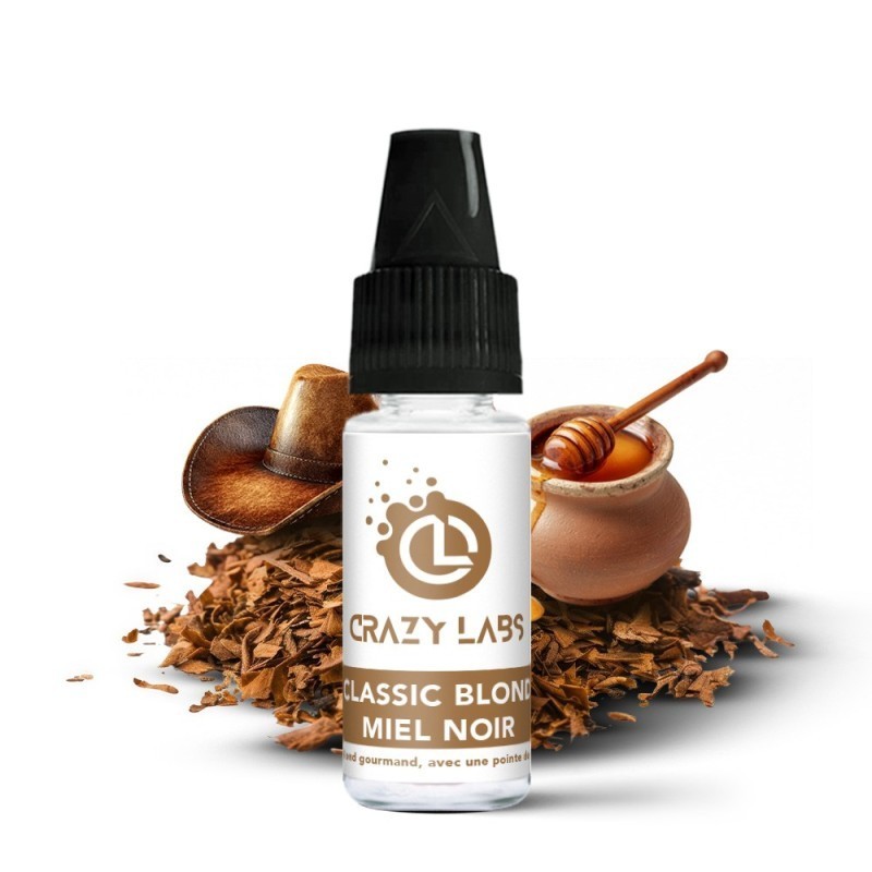 Liquid Crazy Labs 10ml - Classic Blond MIel Noir 12mg | DoctorVape