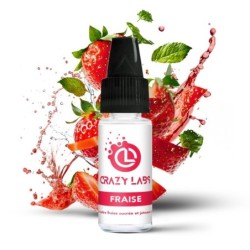 Liquid Crazy Labs 10ml - Fraise 12mg | DoctorVape
