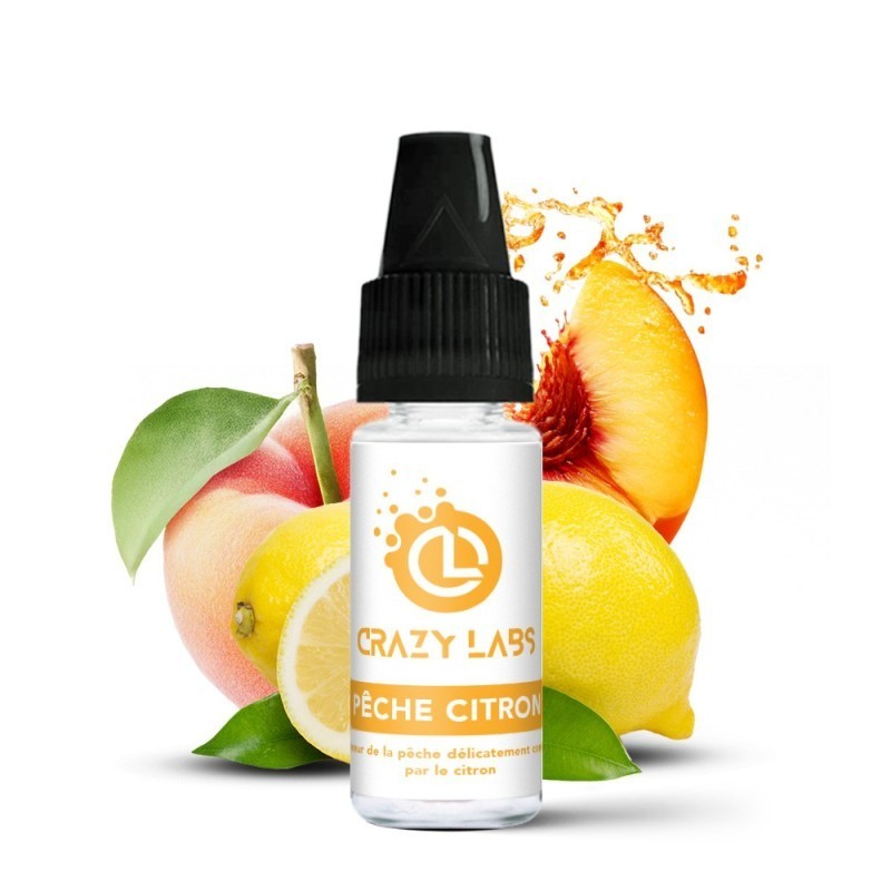Liquid Crazy Labs 10ml - Peche Citron 6mg | DoctorVape