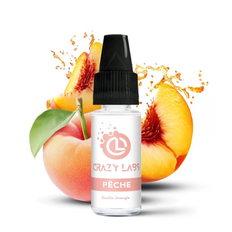 Liquid Crazy Labs 10ml - Peche 12mg | DoctorVape