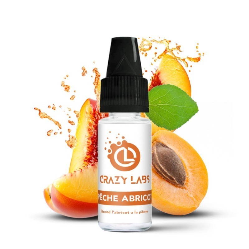 Liquid Crazy Labs 10ml - Peche Abricot 6mg | DoctorVape
