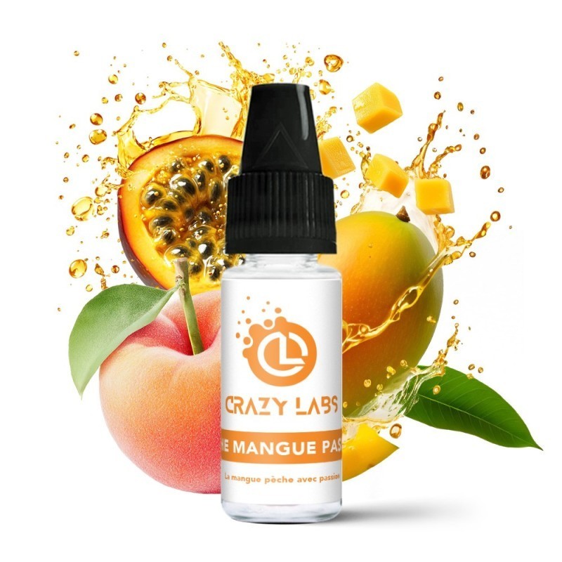 Liquid Crazy Labs 10ml - Peche Mangue Passion 6mg | DoctorVape
