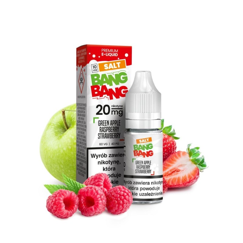 Liquid Bang Bang Salt 20mg 10ml - Pomme Verte Framboise Fraise | Doctorvape