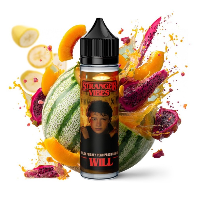Longfill Strangers Vibe WILL 6/75ml Melon Prickly Pear Peach Banana | DoctorVape