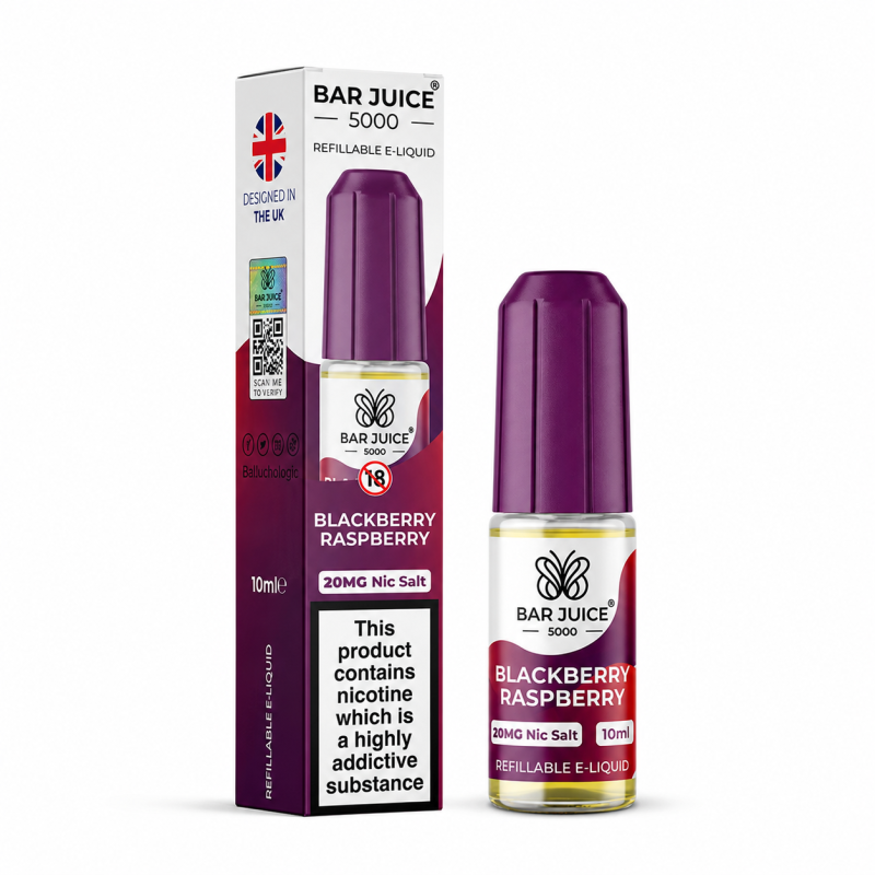 Bar Juice 5000 E-Liquid 10ml - Blackberry Raspberry 20mg | DoctorVape