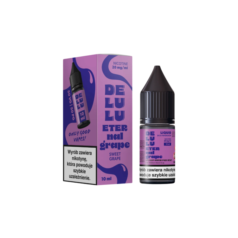 Liquid Delulu Salt 10ml 20mg Eternal Grape | DoctorVape