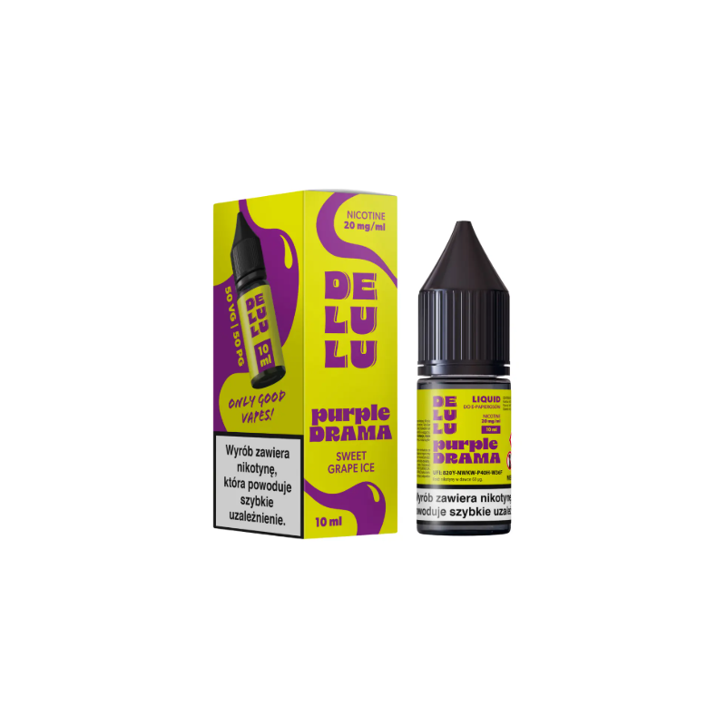 Liquid Delulu Salt 10ml 20mg Purple Drama | DoctorVape