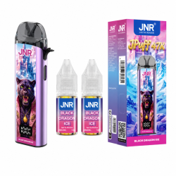 JNR JPuff 47K 900mAh with 2 x 10ml 20mg E-Liquids - Black Dragon Ice | DoctorVape